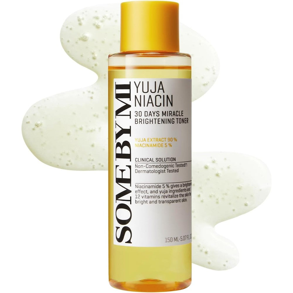 SOME BY MI Yuja Niacin 30 Days Miracle Brightening Toner For Dull Skin With Five Percent Niacinamide And Twelve Types Of Vitamins Five Point Zero S...