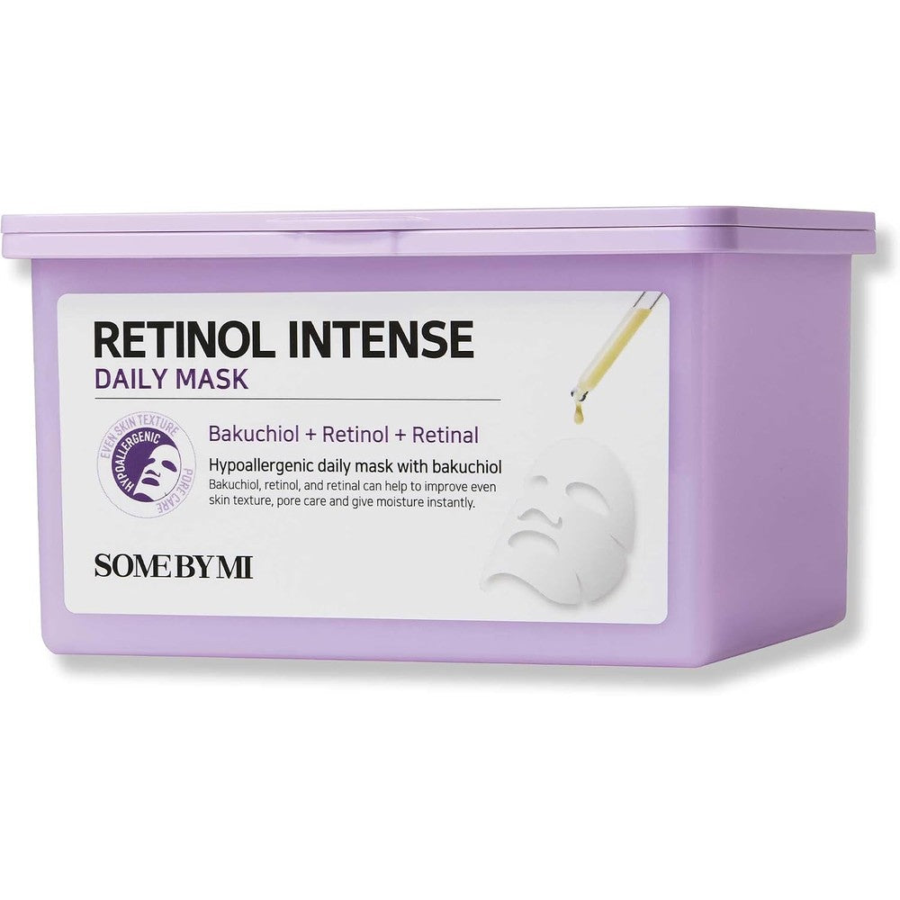 Some By Mi Retinol Intense Daily Mask 30 sheets purple container front view