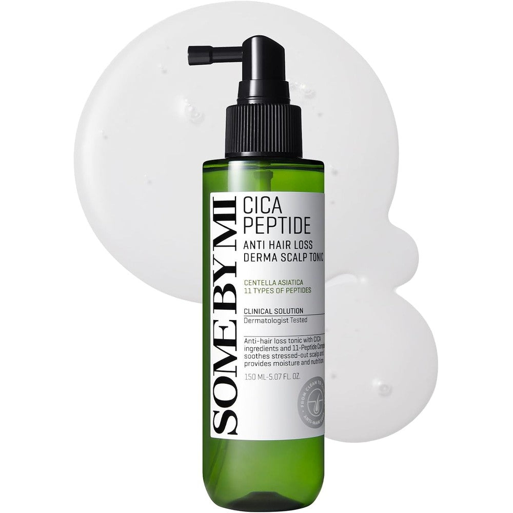 SOME BY MI Cica Peptide Anti Hair Loss Derma Scalp Tonic Cooling Treatment For Thinning Hair 150 ml 5.07 Fluid Ounce