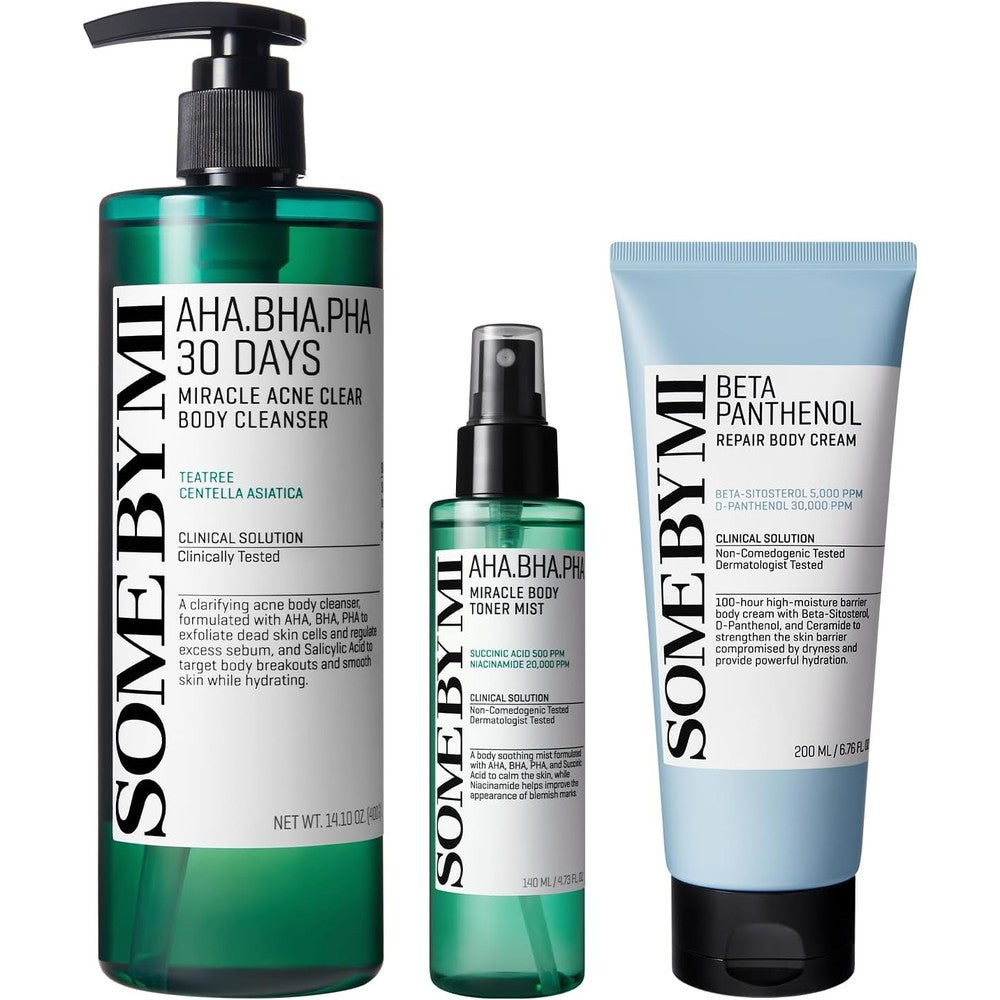 Some By Mi 30 Days Miracle Body Care Set full product range