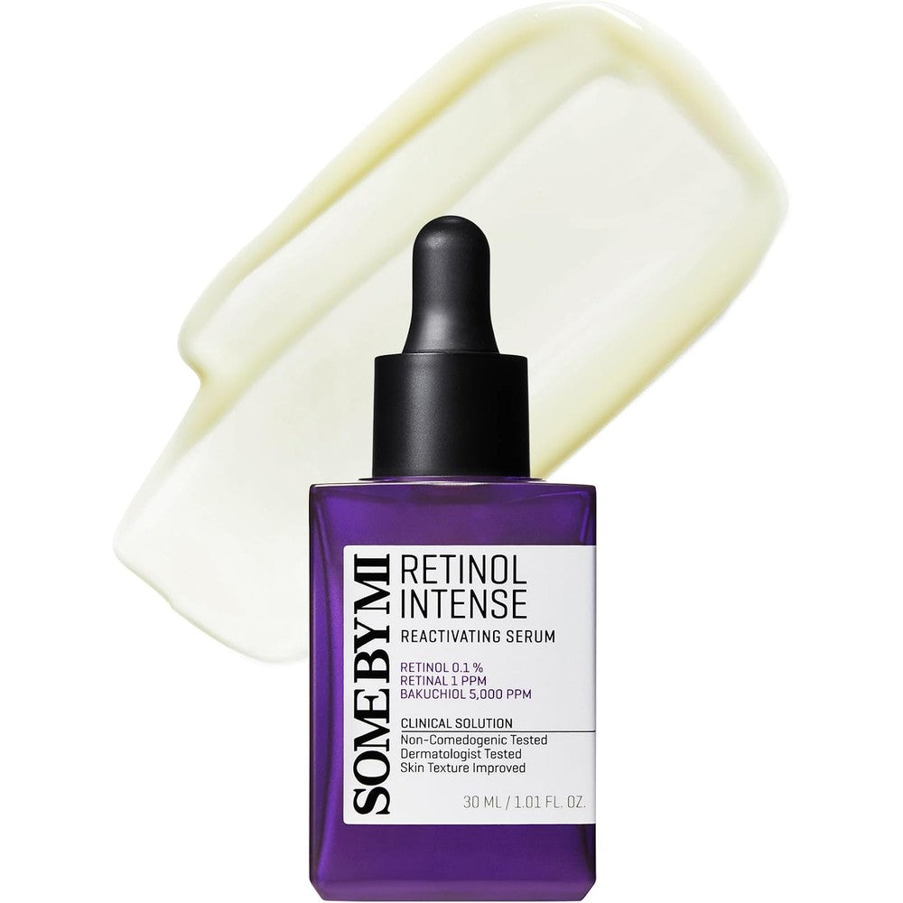 SOME BY MI Retinol Intense Reactivating Serum Korean Bakuchiol Retinol Serum For Face Firming And Anti Aging 30 Milliliter
