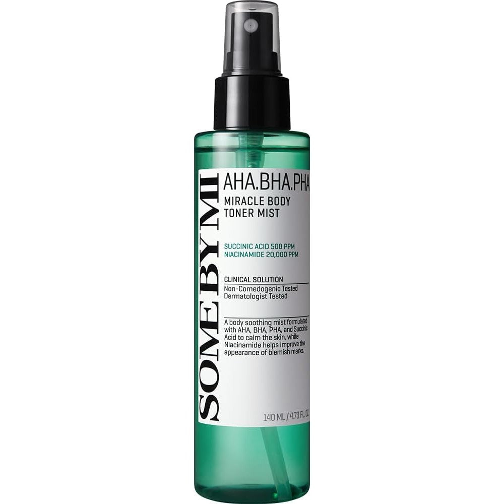 Some By Mi AHA BHA PHA 30 Days Miracle Body Toner Mist bottle front view