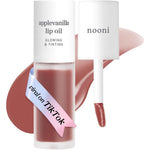 Nooni Korean Lip Oil Applevanilla front view authentic K-beauty lip care.