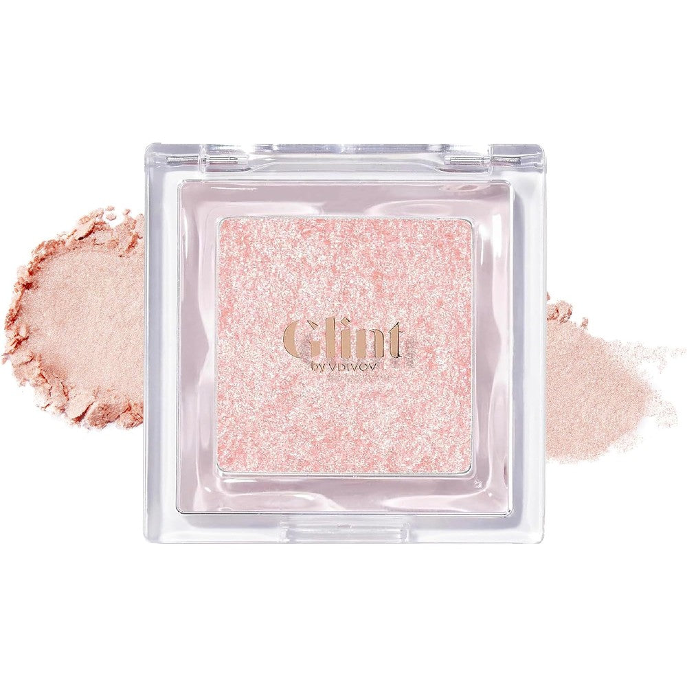Glint By Vdivov Dewy Highlighter Pitch Moon 0.08 Ounce Luminous Micropearl Baked Illuminator For Face And Eyes