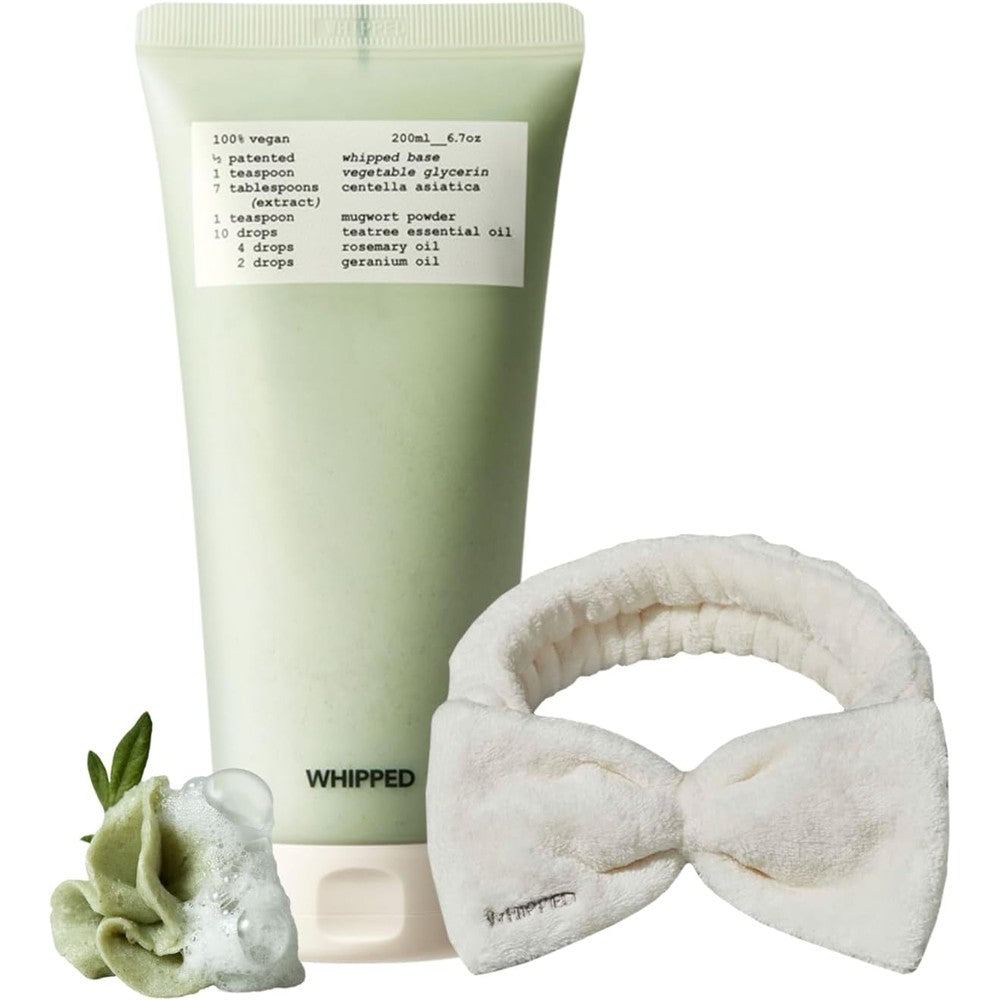 Whipped Semo Company Whipped Cream Vegan Cleanser Mugtree With Headband Four Point Five Ounce