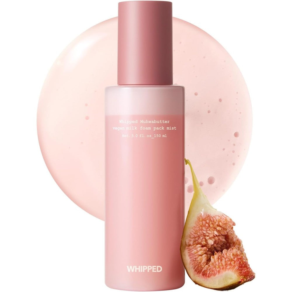 WHIPPED Muhwabutter Vegan Milk Foam Pack Mist front view hydrating Korean facial toner spray