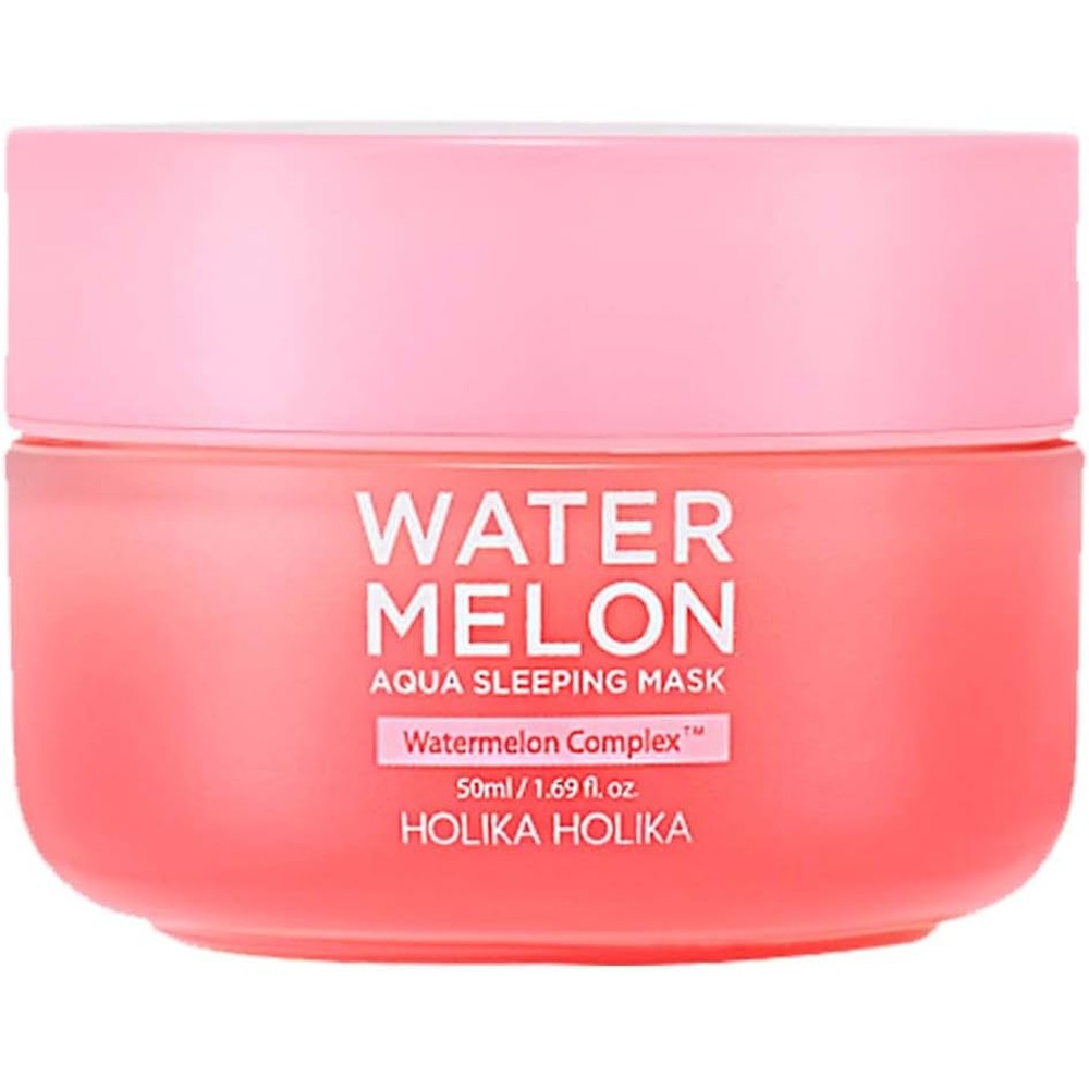 Holika Holika Watermelon Aqua Sleeping Mask 50ml jar front view