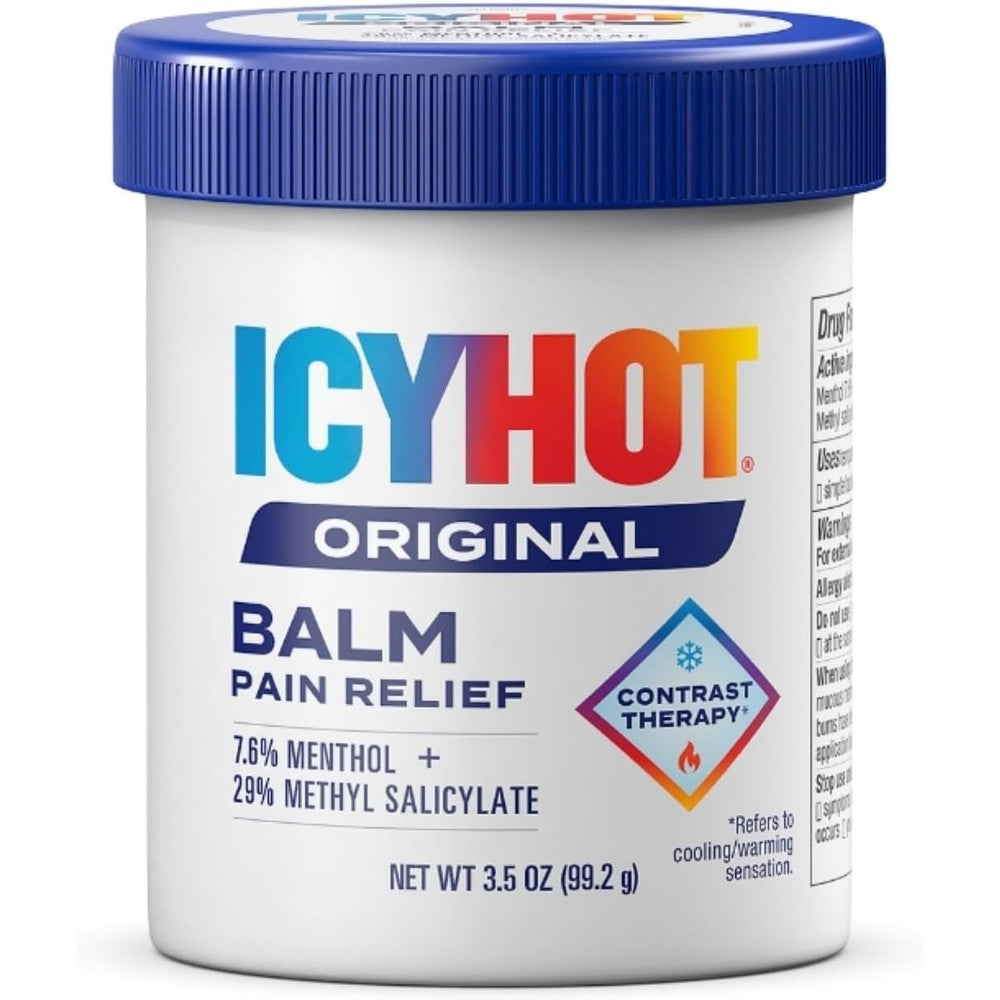 Icy Hot Extra Strength Pain Relieving Balm, Fast Acting Topical Analgesic For Muscle And Joint Pain Relief, 3.5 Ounce Jar