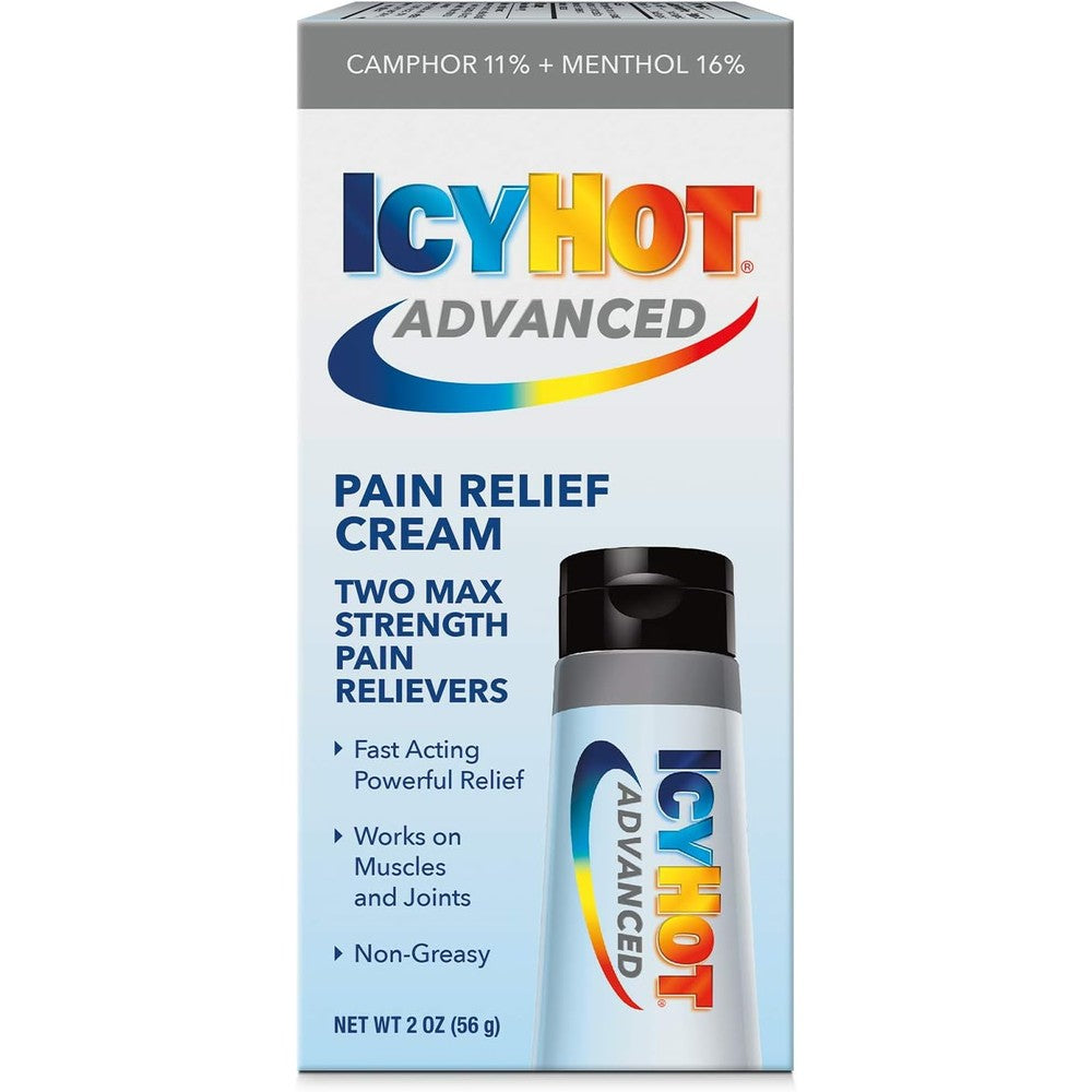 Icy Hot Advanced Relief Pain Relief Cream For Muscle And Joint Pain, 2 Ounces