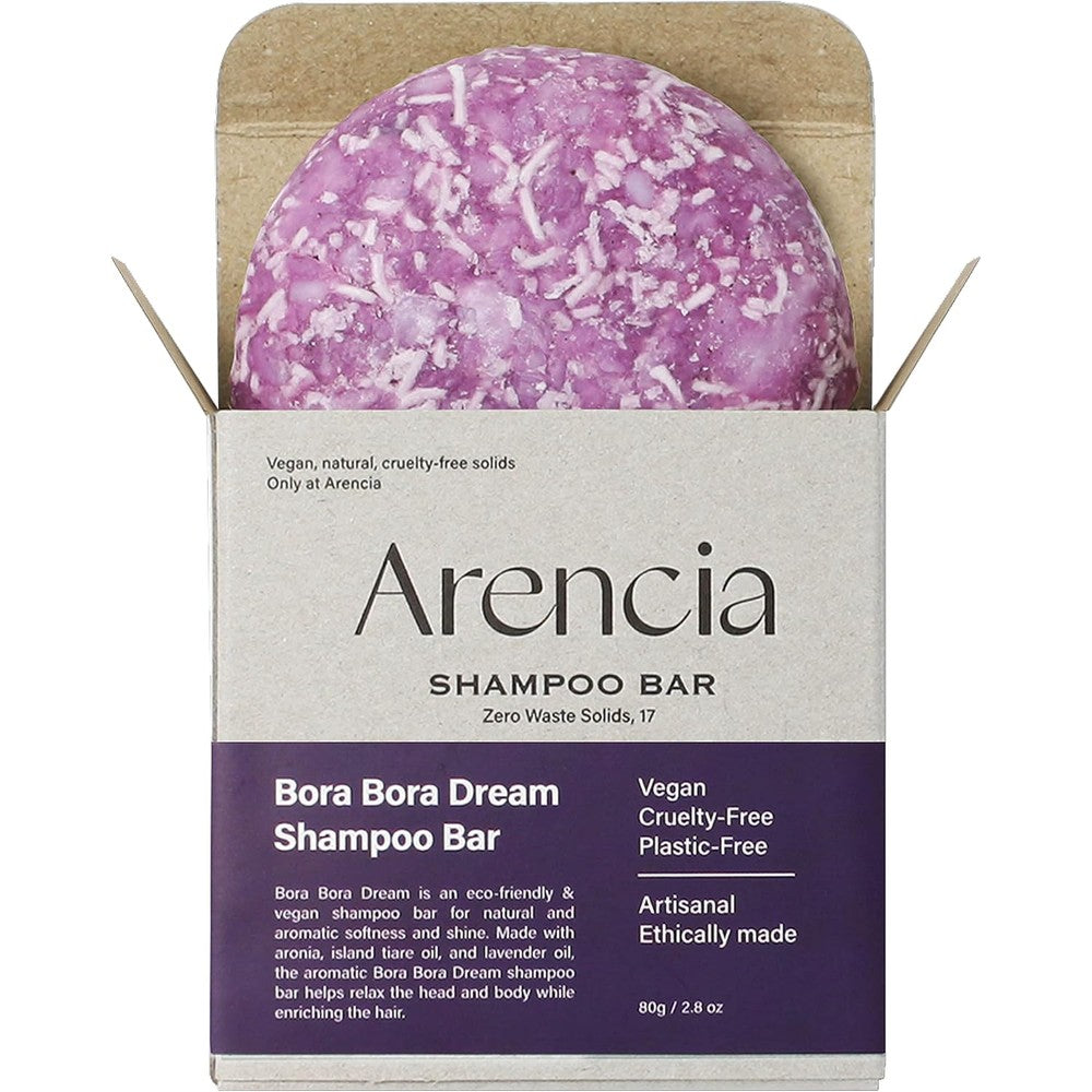 Arencia Bora Bora Dream Volumizing And Color Protecting Shampoo Bar For All Hair Types And Curly Hair 80 Grams