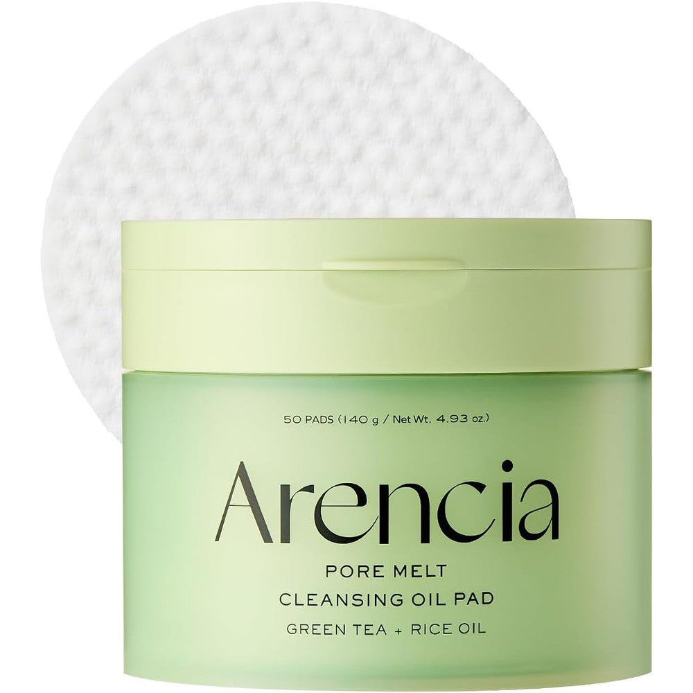 Arencia Pore Melt Cleansing Oil Pad front view of jar