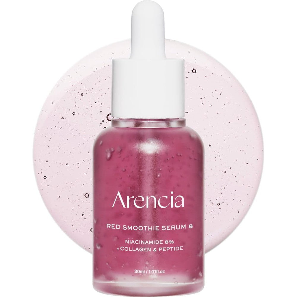 Arencia Red Collagen Peptide Smoothie Serum front view glass bottle