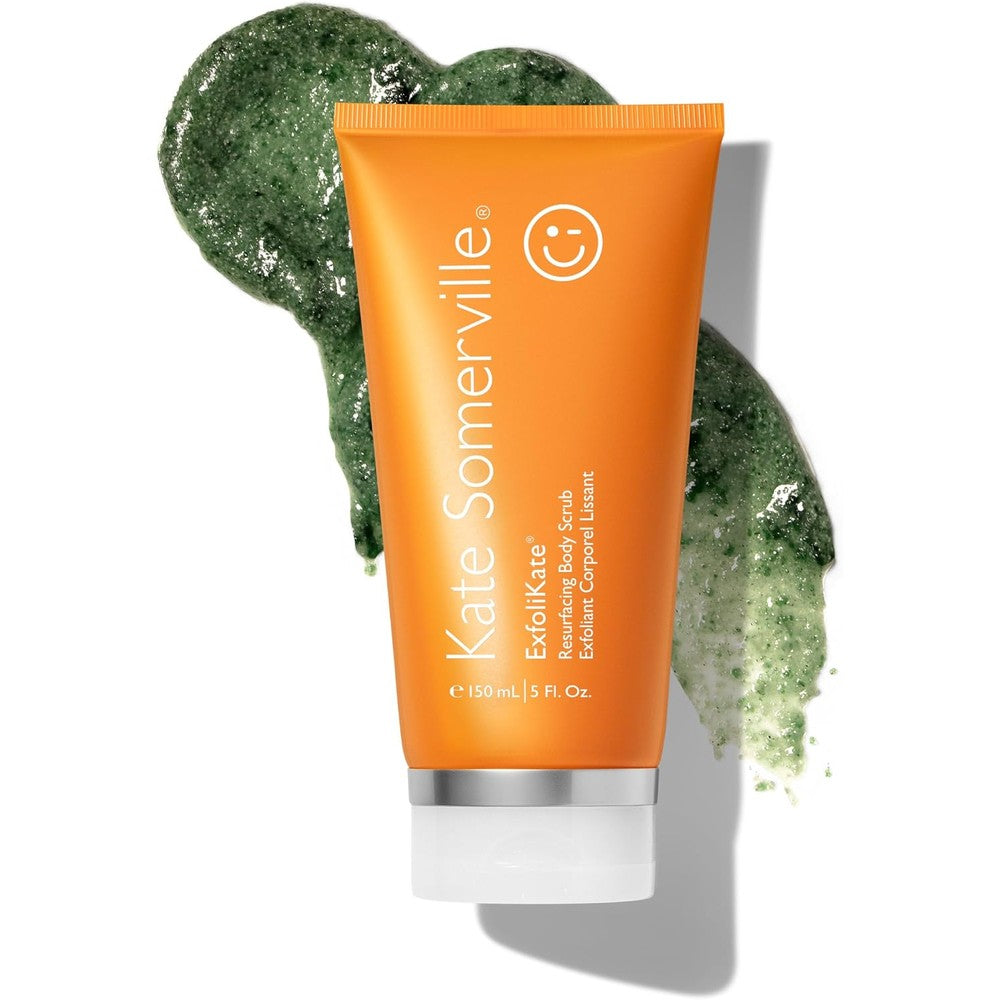 Kate Somerville ExfoliKate Resurfacing Body Scrub front view orange tube