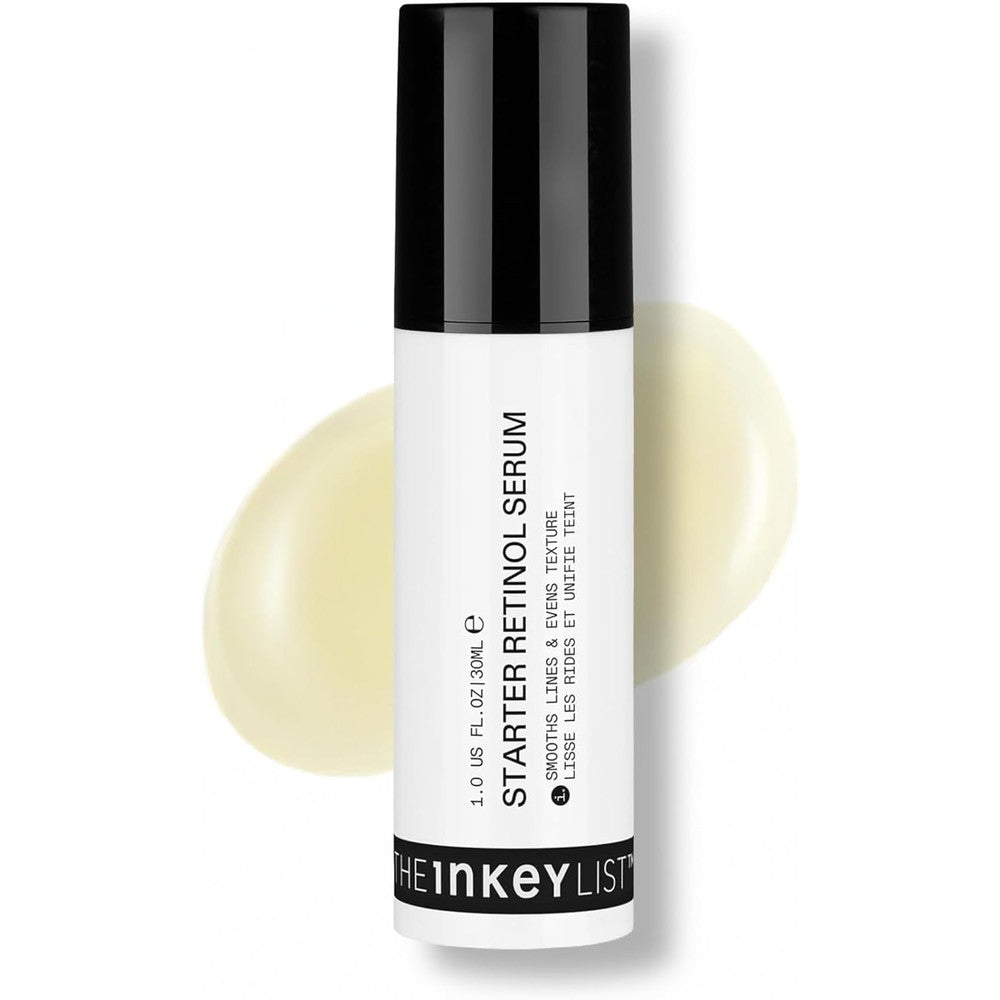 The INKEY List Starter Dual Retinol Serum front view of the thirty milliliter bottle