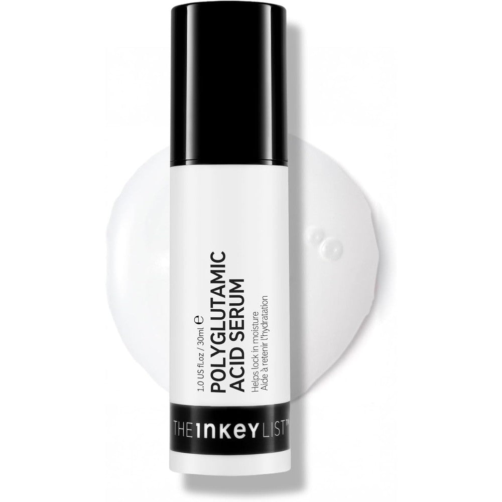 The INKEY List Polyglutamic Acid Serum front view bottle for intense skin hydration