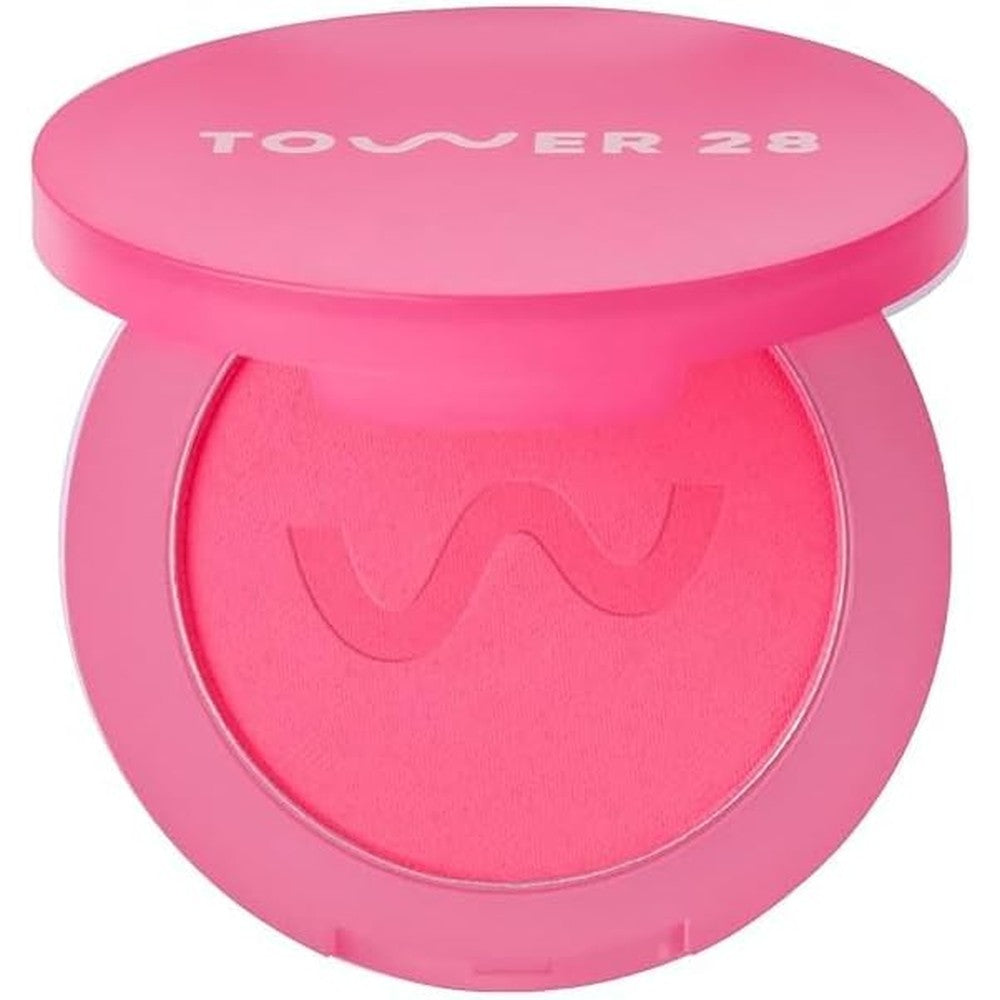 Tower 28 Beauty GetSet Matte Powder Blush Feliz Fresca front view packaging