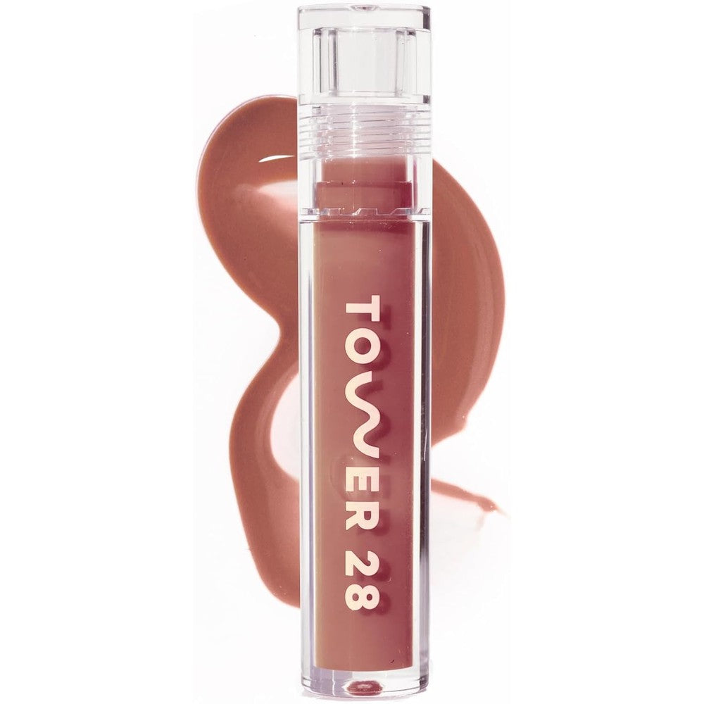 Tower 28 ShineOn Milky Lip Jelly Hydrating Tinted Lip Balm And Gloss In Cashew Rosy Brown 0.13 Fluid Ounce
