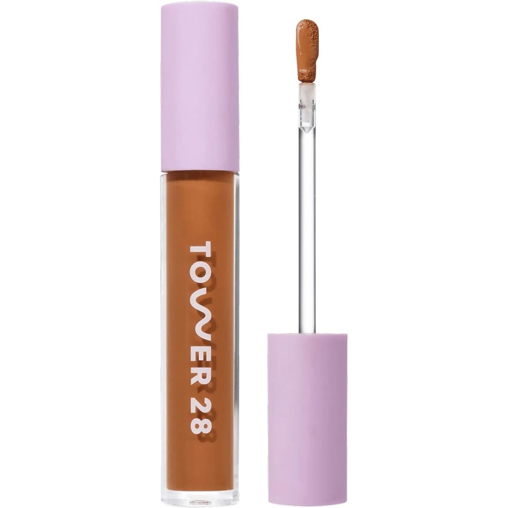 Tower 28 Swipe Serum Concealer front view hydrating makeup tube