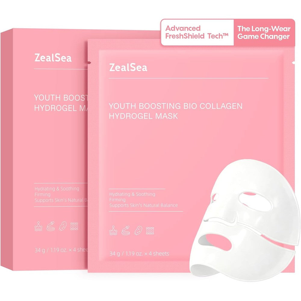 ZealSea Bio Collagen Wrapping Hydrogel Face Mask front packaging view