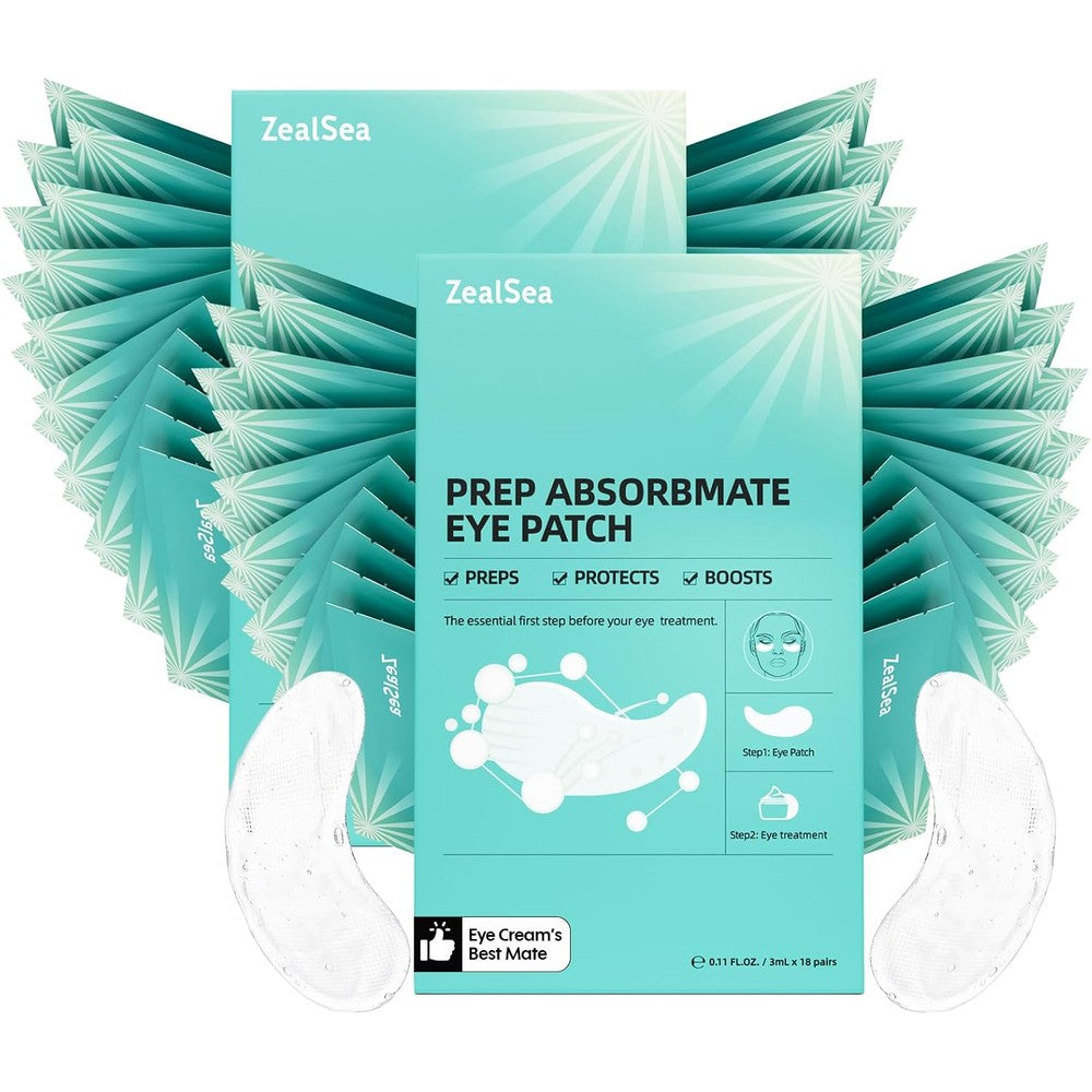 ZealSea Absorbmate Under Eye Patch front packaging view showcasing the double pack box set for premium Indian skincare