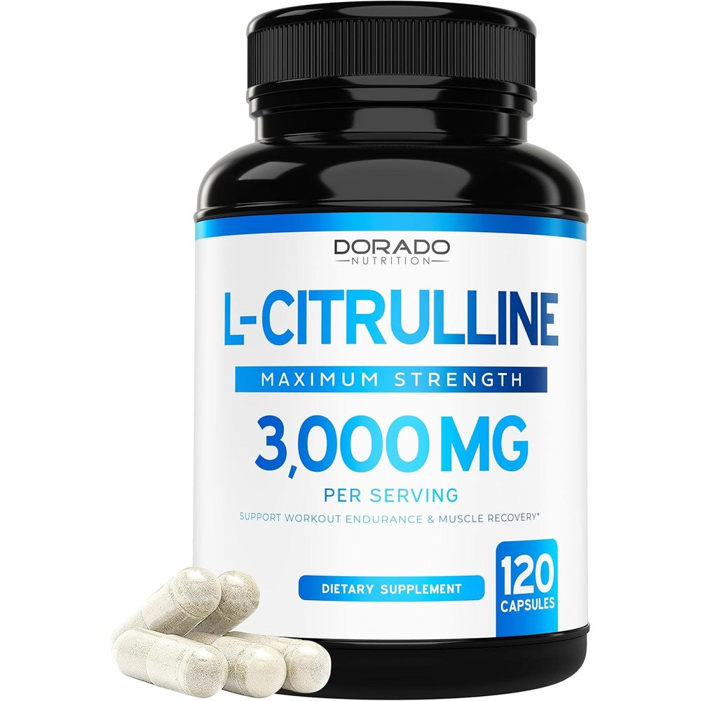 Dorado Nutrition L-Citrulline 3000mg supplement front view