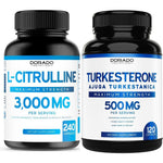 Dorado Nutrition L Citrulline and Turkesterone supplement bundle front view