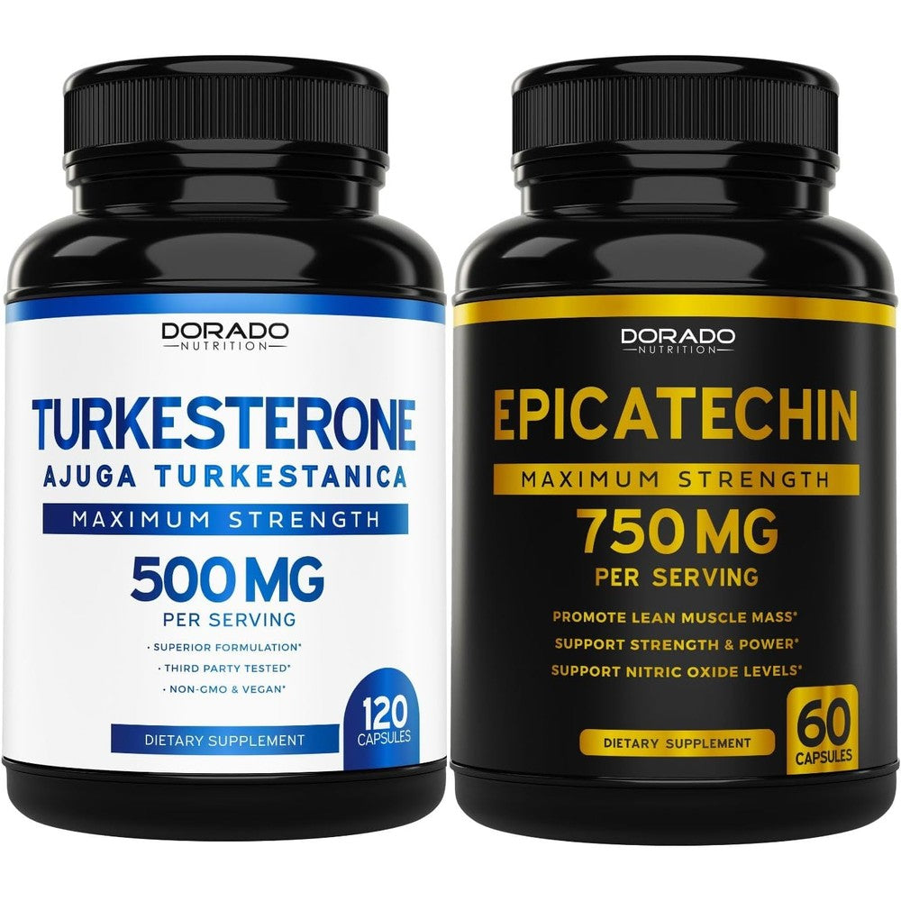 Dorado Nutrition Epicatechin Extract 750 Milligrams And Turkesterone 500 Milligrams Supplement 120 Capsules - Image 1