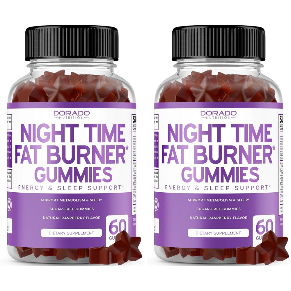 Dorado Nutrition Night Time Fat Burner Gummies front of bottle