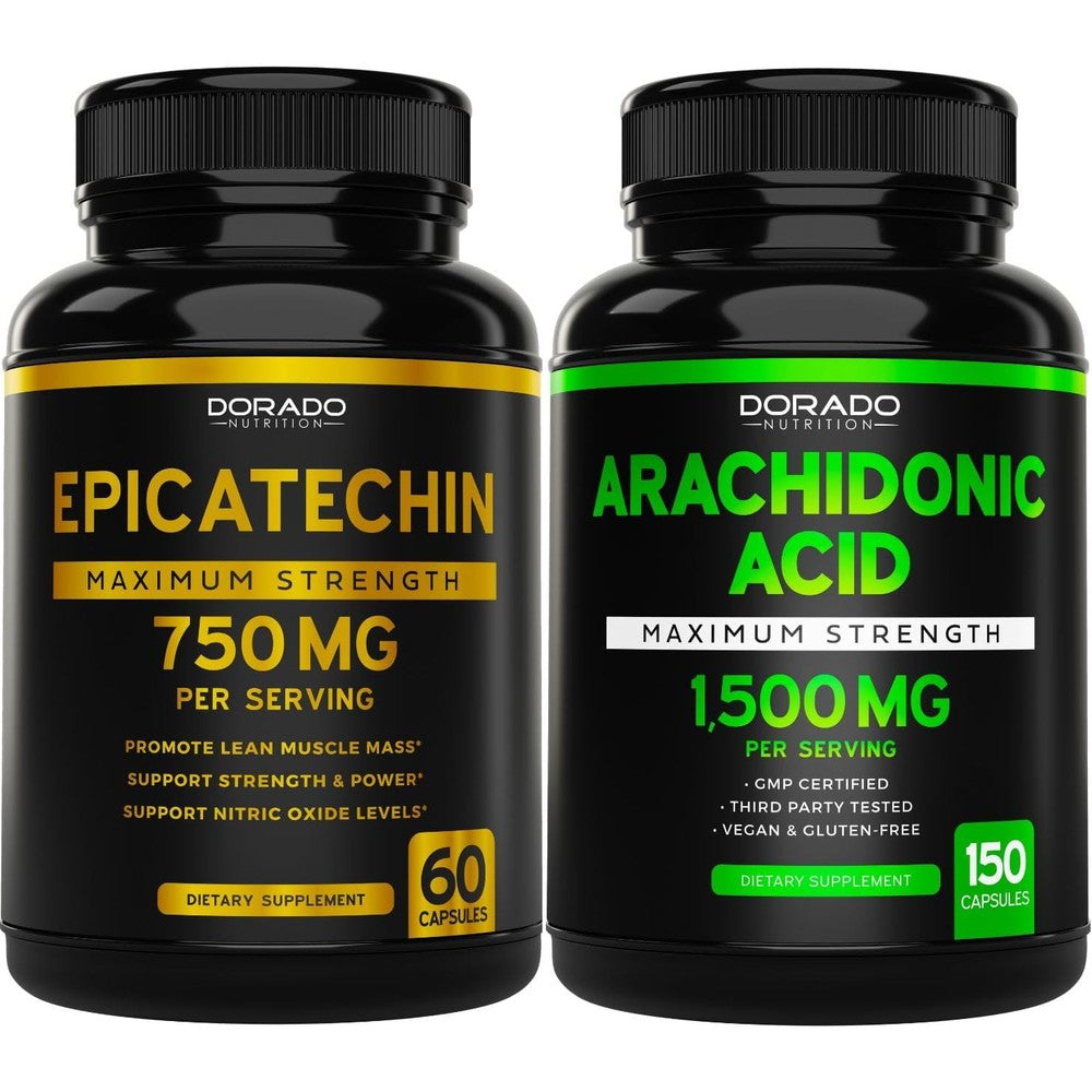 Dorado Nutrition Epicatechin and Arachidonic Acid bottle set