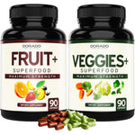 Dorado Nutrition Fruit and Veggies Supplement front bottle view