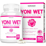 Dorado Nutrition Yoni Wet Vaginal Moisturizer And Dryness Supplement 150 Capsules For Female Lubrication And Intimate Health Support Made In USA