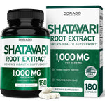 Dorado Nutrition Organic Shatavari Capsules front view bottle