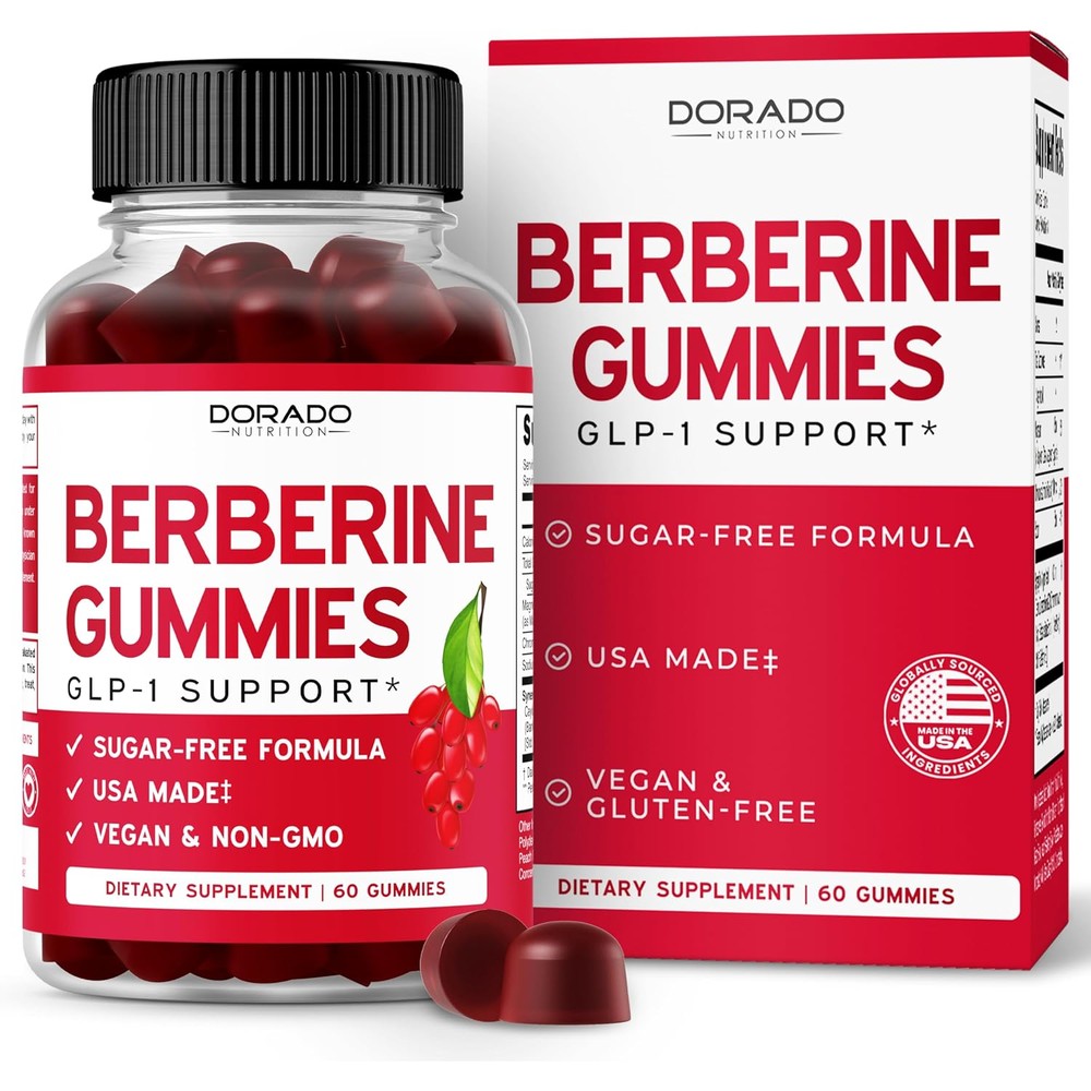 Dorado Nutrition Berberine Gummies with Ceylon Cinnamon front view
