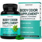 Dorado Nutrition chlorophyll body odor capsules front view