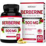 Dorado Nutrition Berberine HCL 500mg supplement bottle front view