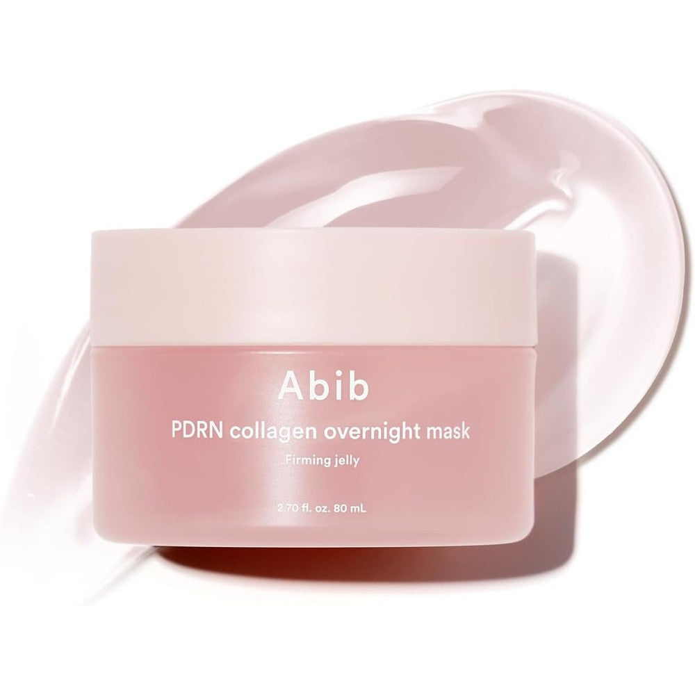 Abib Pdrn Collagen Overnight Face Mask Firming Jelly front view packaging for Korean glass skin skincare routine