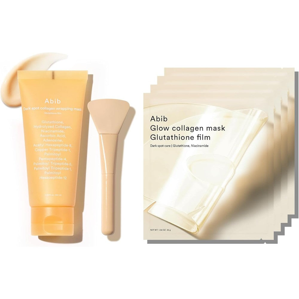 Abib Glutathione Night Ritual Dark Spot Mask front view packaging for Korean skincare routine.