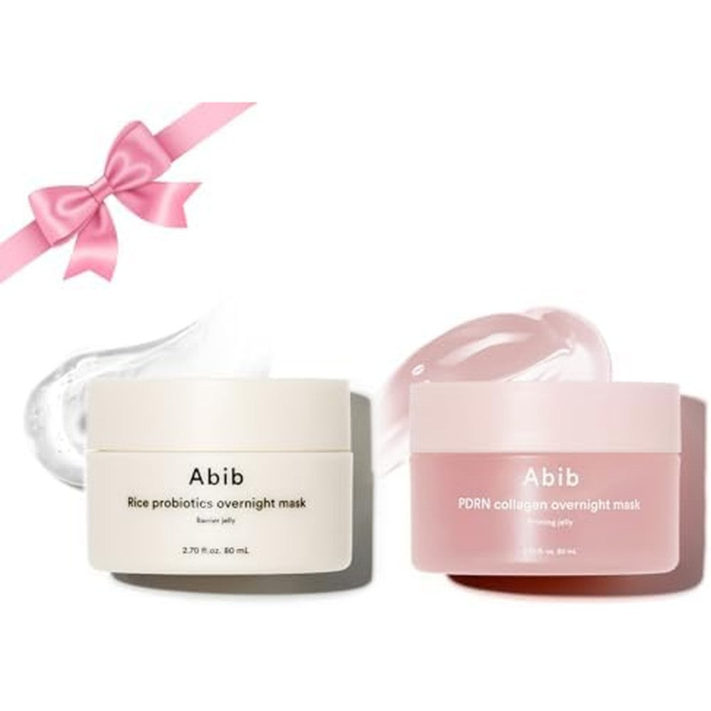Abib Rice Probiotics and PDRN Collagen Overnight Mask Duo front view
