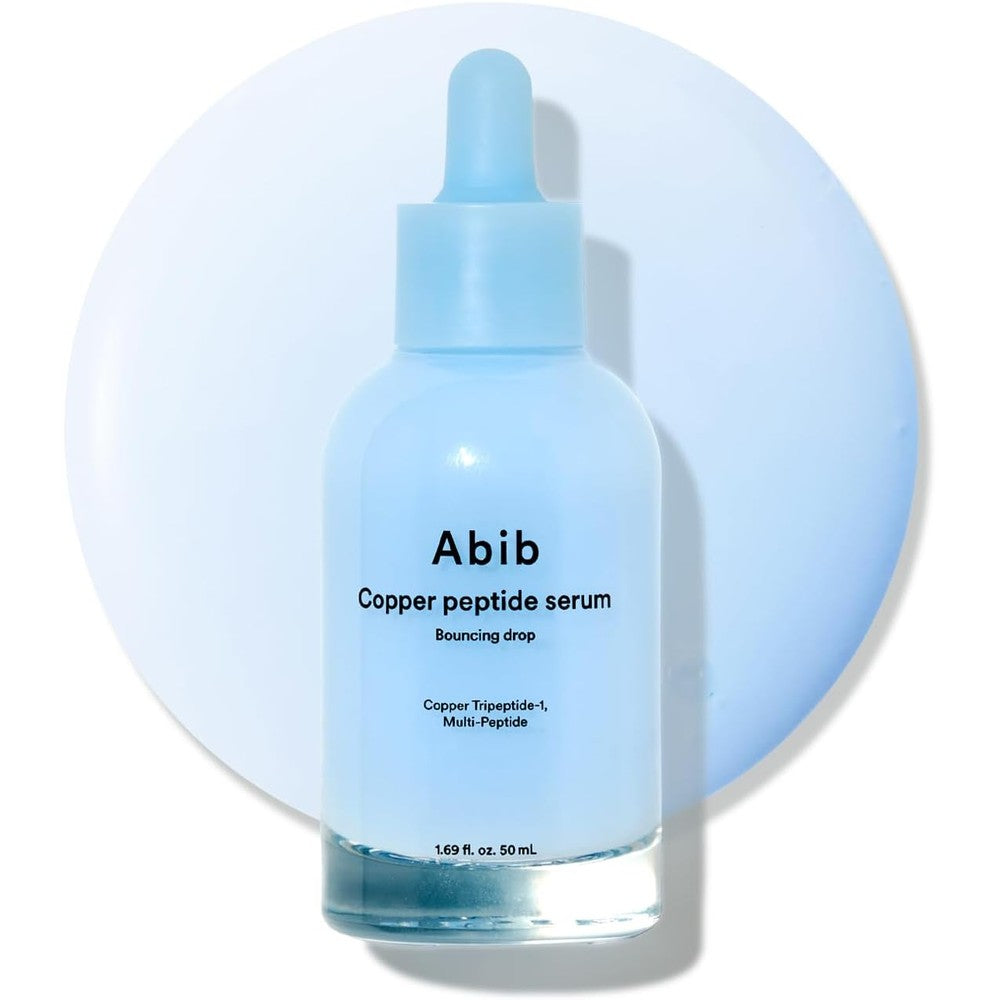 Abib Copper Peptide Serum Bouncing Drop bottle front view for firming skin