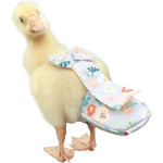 HEZHUO Poultry Diaper For Ducks Chickens And Geese Waterproof Adjustable And Washable Reusable Protective Nappy Floral Pattern Medium Size