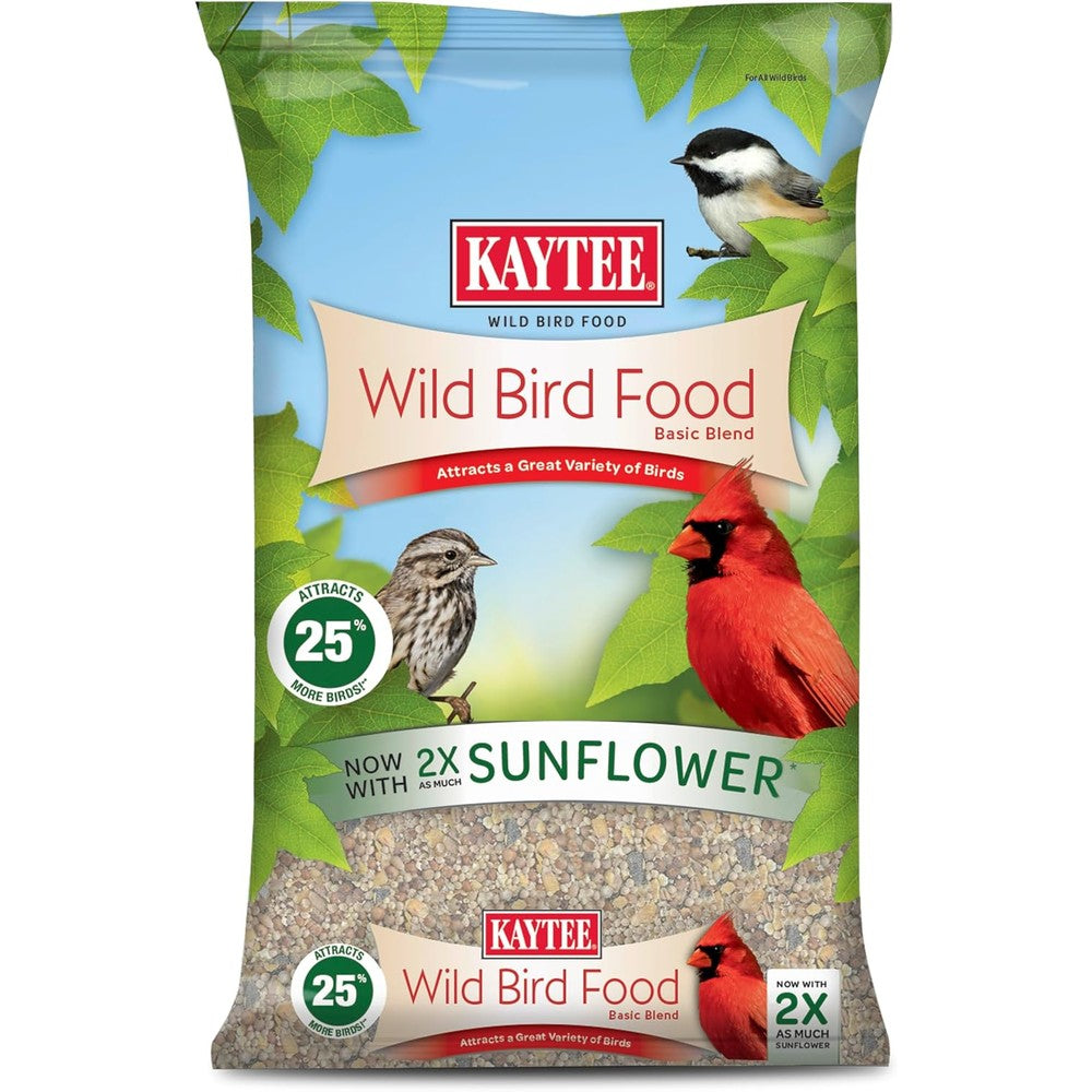 Kaytee Wild Bird Food Basic Seed Blend Premium Nutrition Mix For Outdoor Birds 5 Pound Bag