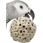 Bonka Bird Toys 1214 All Natural Sola Atta Balls Foraging Chew And Foot Toys For Parrots And Cockatiels Three Pack Two Inch Diameter