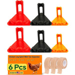 DHOEM Chicken Leg Splints Six Pieces Multicolor Adjustable Poultry Leg Brace In Three Sizes For Bumblefoot And Splay Leg Treatment