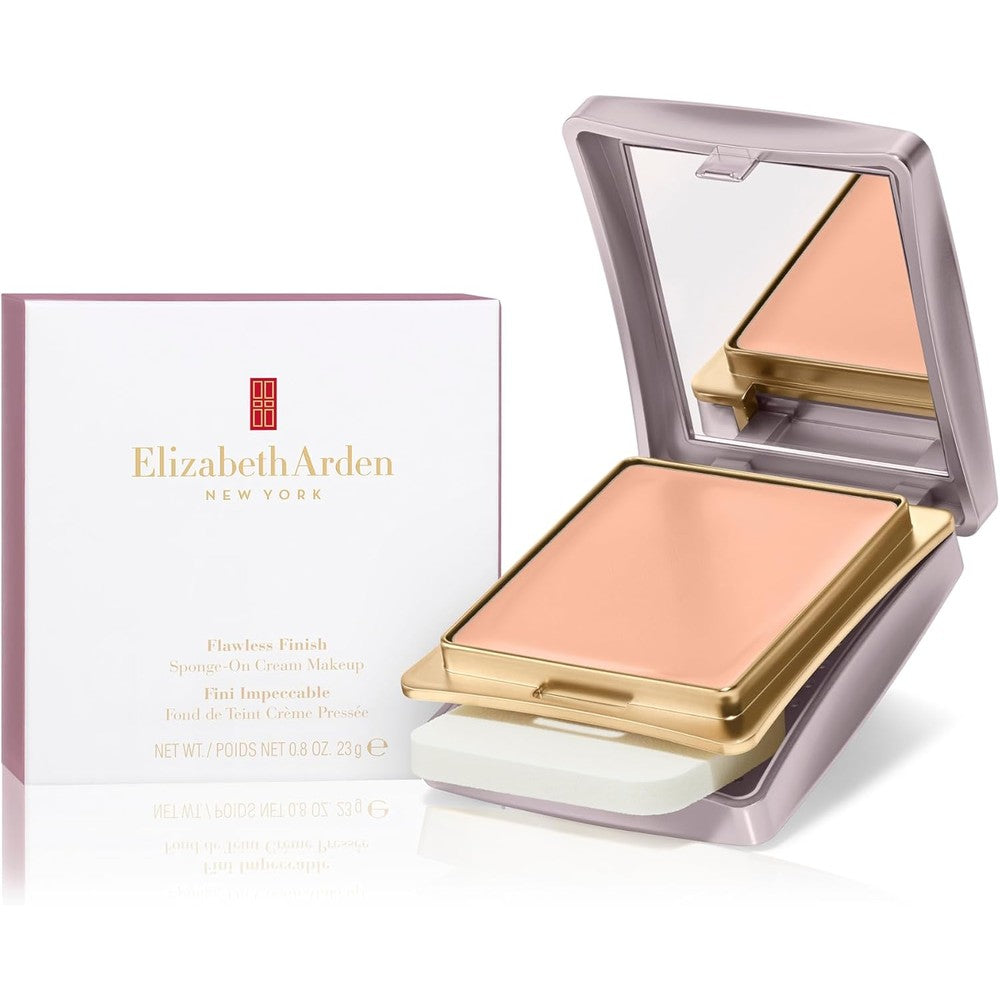 Elizabeth Arden Flawless Finish Sponge On Cream Foundation luxury compact package view