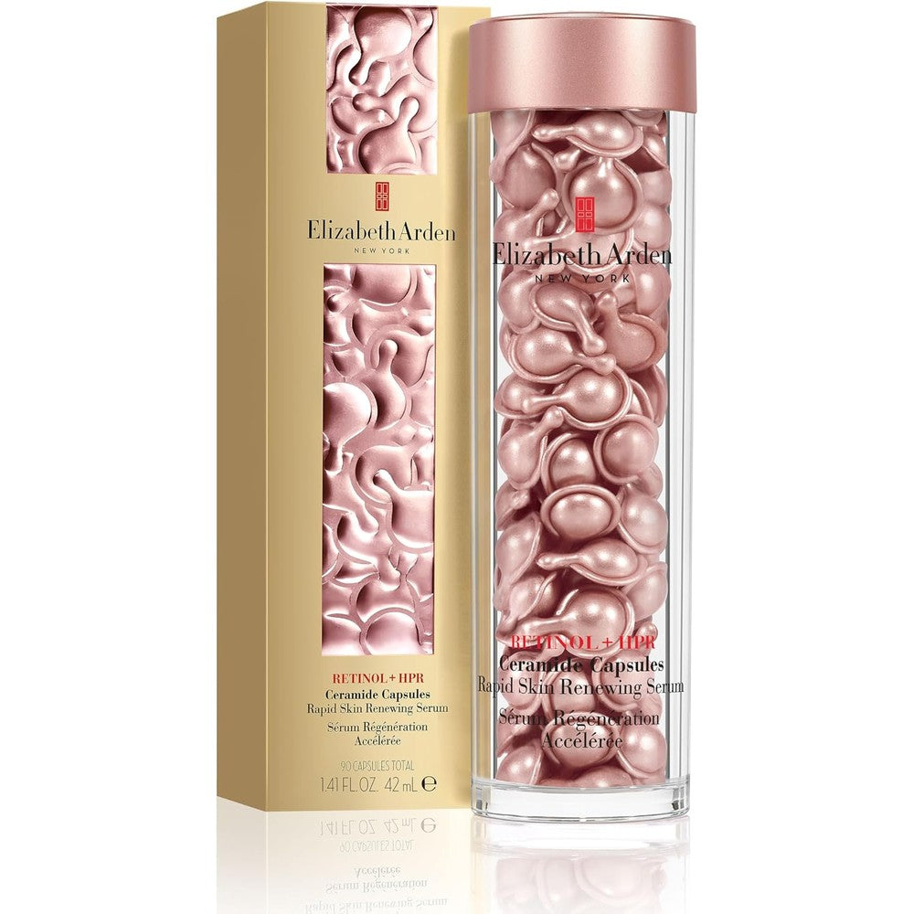 Elizabeth Arden Retinol HPR Ceramide Capsules front view anti aging serum bottle