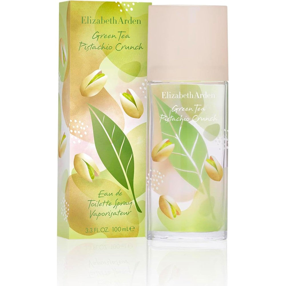 Elizabeth Arden Green Tea Pistachio Crunch Eau De Toilette front view luxury perfume bottle