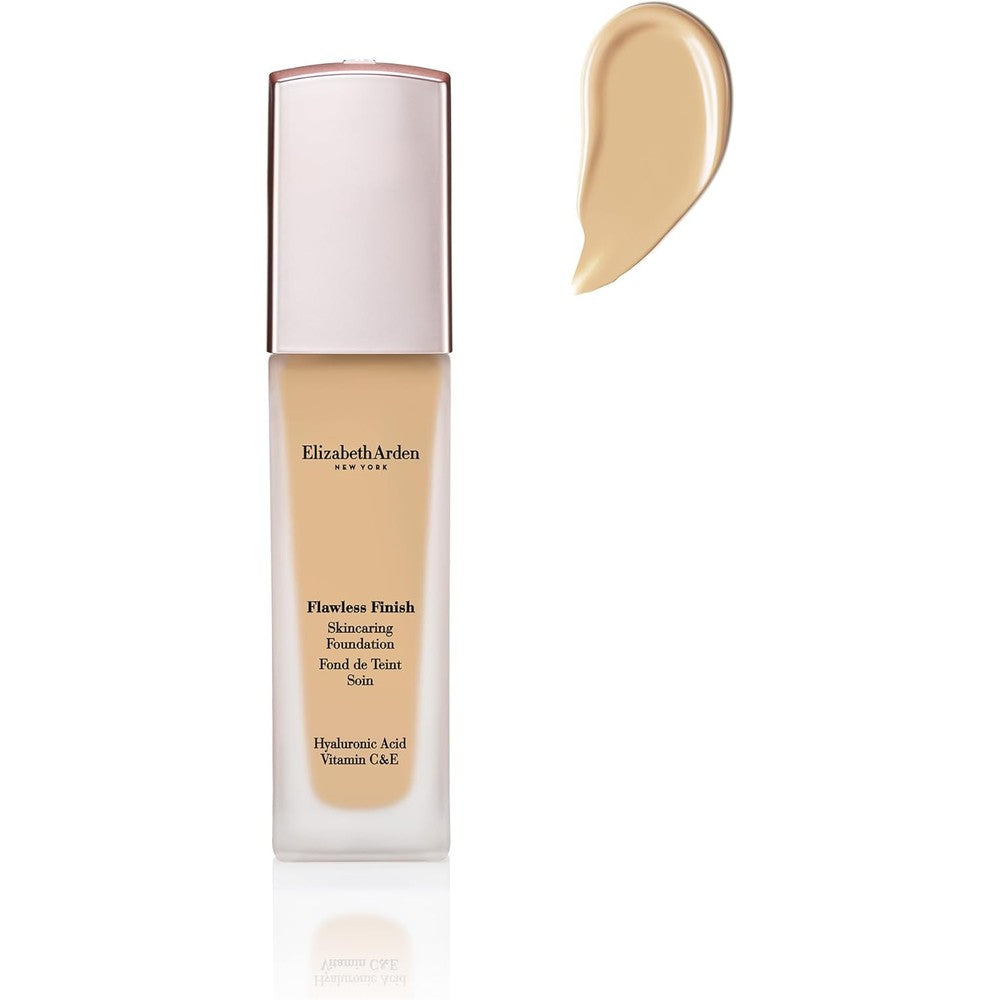 Elizabeth Arden Flawless Finish Skincaring Foundation front view for natural look.