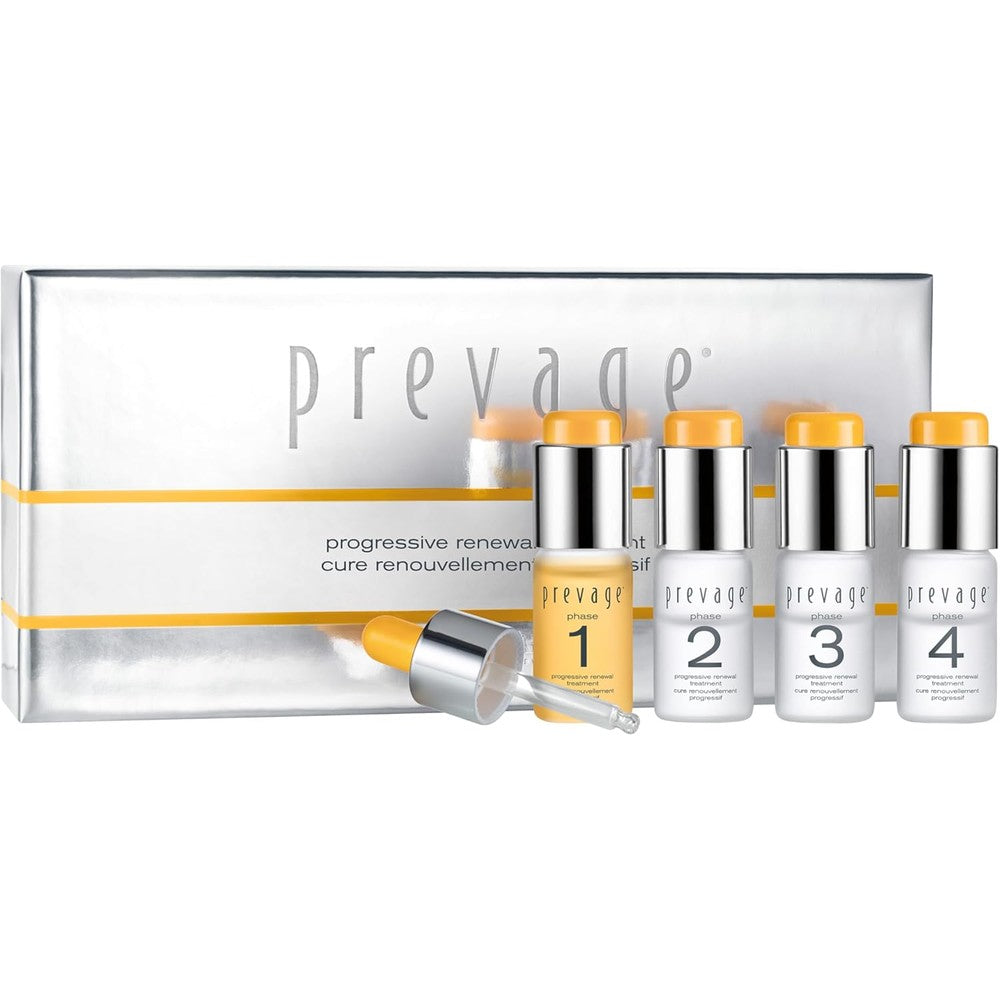 Elizabeth Arden Prevage Progressive Renewal Treatment front view of premium anti aging peeling set