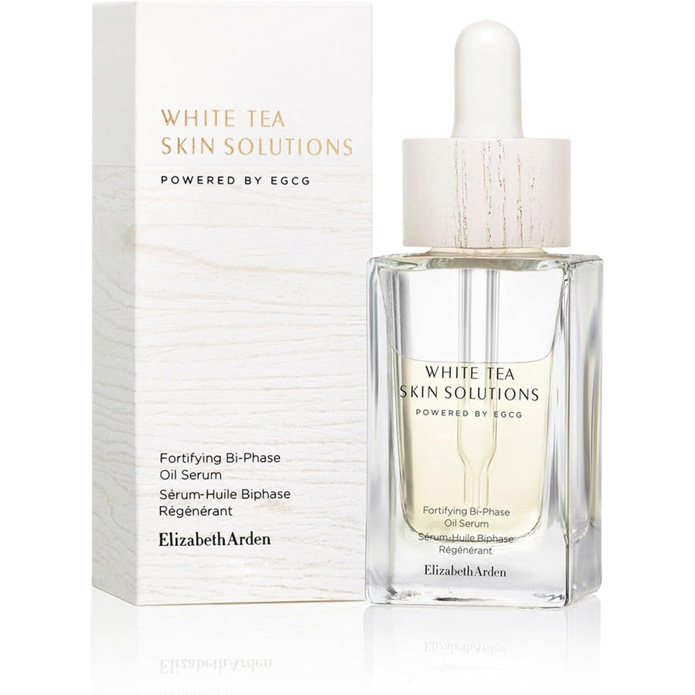 Elizabeth Arden White Tea Skin Solutions Bi-Phase Oil Serum front view bottle