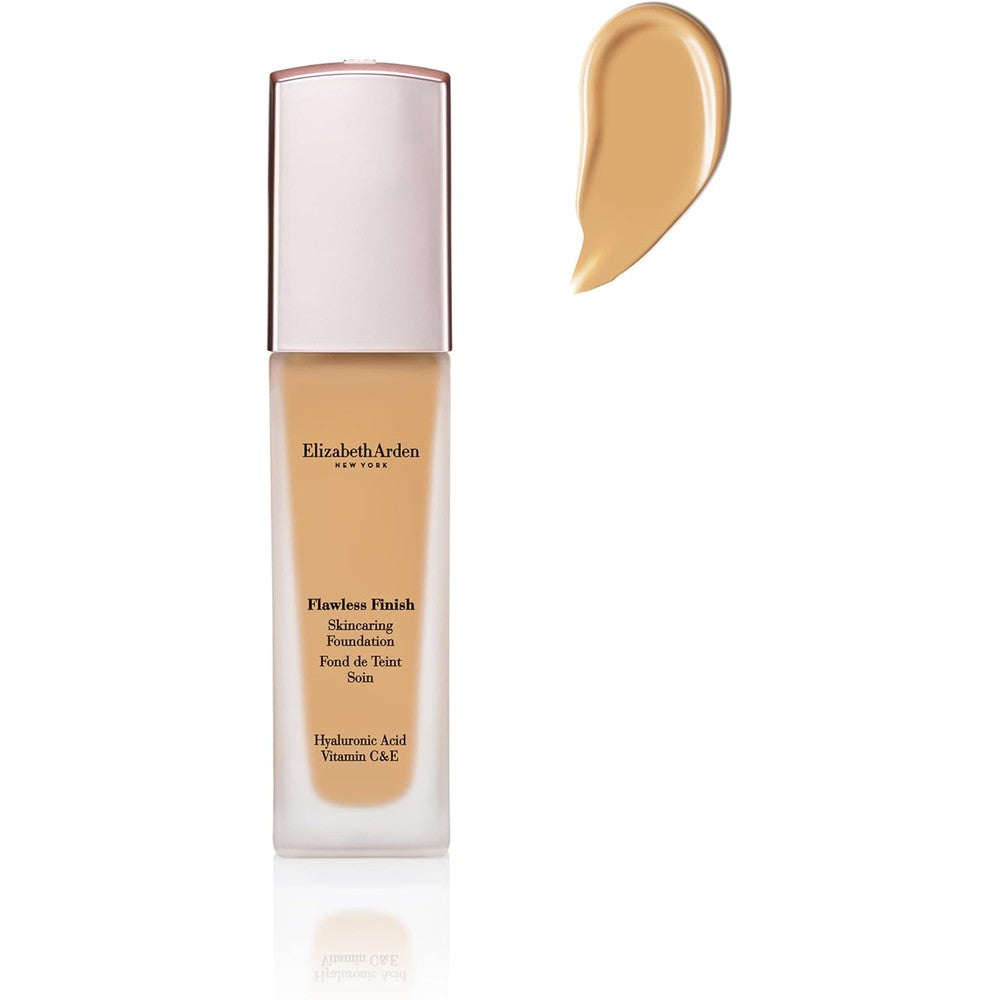 Elizabeth Arden Flawless Finish Skincaring Foundation front view pump bottle